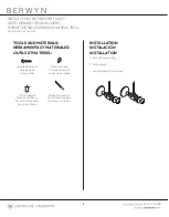 Preview for 2 page of Signature Hardware BERWYN 953646 Manual