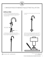 Предварительный просмотр 2 страницы Signature Hardware CARISSA Installation