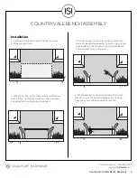 Предварительный просмотр 2 страницы Signature Hardware COUNTRYVALE BENCH Assembly