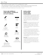 Preview for 2 page of Signature Hardware DITA 953672-72-RUMB Quick Start Manual