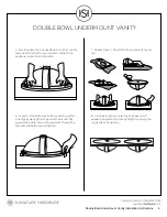 Preview for 4 page of Signature Hardware DOUBLE BOWL UNDERMOUNT VANITY Installation Instructions Manual