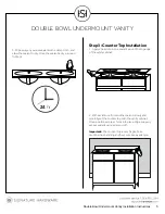 Preview for 5 page of Signature Hardware DOUBLE BOWL UNDERMOUNT VANITY Installation Instructions Manual