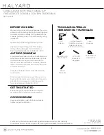 Preview for 1 page of Signature Hardware HALYARD 949781 Installation Instructions