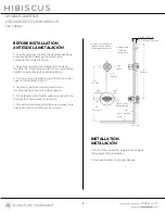 Preview for 2 page of Signature Hardware HIBISCUS 948902 Manual