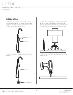 Preview for 2 page of Signature Hardware LETHE 926768 Installation Instructions