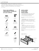 Preview for 2 page of Signature Hardware LEXIA 953765 Manual