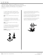 Preview for 7 page of Signature Hardware LEXIA 953765 Manual