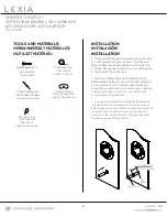 Preview for 2 page of Signature Hardware LEXIA 953768 Quick Start Manual