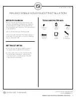 Preview for 1 page of Signature Hardware Maleko Installation Manual