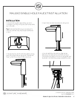 Preview for 2 page of Signature Hardware Maleko Installation Manual