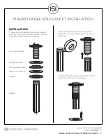 Preview for 4 page of Signature Hardware Maleko Installation Manual