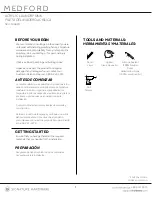 Preview for 1 page of Signature Hardware Medford 946810 Quick Start Manual