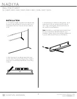 Предварительный просмотр 2 страницы Signature Hardware NADIYA 457156 Manual