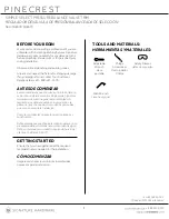 Preview for 1 page of Signature Hardware Pinecrest 948978 Installation Instructions