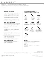 Preview for 1 page of Signature Hardware PINECREST 949736 Manual