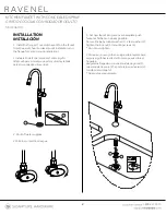 Preview for 2 page of Signature Hardware RAVENEL Quick Start Manual