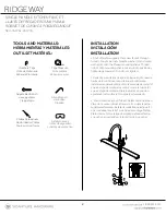 Preview for 2 page of Signature Hardware RIDGEWAY 951732 Quick Start Manual