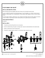 Signature Hardware RYLE ROMAN TUB FAUCET Installation Instructions preview