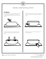 Preview for 2 page of Signature Hardware VESSEL SINK Installation Instructions