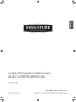 Signature Kitchen Suite SKSFD3614P Installation Manual preview