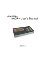 Preview for 1 page of Signature 1100R+ User Manual