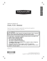 Signature SKSDR480SIS Owner'S Manual preview