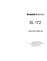 Signet Marine SL 172 Instruction Manual preview