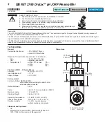 Предварительный просмотр 1 страницы Signet DryLoc 2760 Instructions Manual