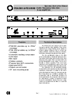 Предварительный просмотр 1 страницы Signet PDA500 Operation & Instruction Manual