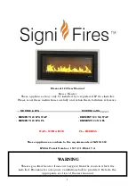 Signi Fires Element 120 User Manual preview