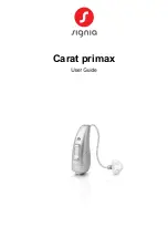 signia Carat primax User Manual preview