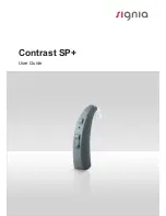 signia Contrast SP+ User Manual preview