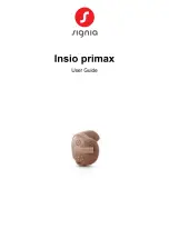 signia Insio primax User Manual preview