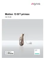 signia Motion 13 BT primax User Manual preview