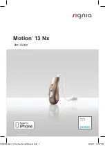 signia Motion 13 Nx User Manual preview