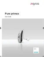 signia Pure primax User Manual preview