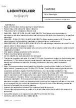 Preview for 1 page of SIGNIFY LIGHTOLIER IS-MD1R Instructions For Installation And Operation Manual