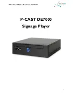 SIGNIPS P-CAST DE7000 Basic Installation/Operation preview