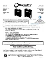 Preview for 1 page of SignitePro C18000CLF Manual