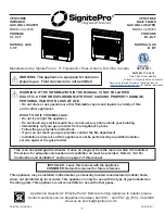 Preview for 1 page of SignitePro C30000CLF Manual