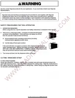 Предварительный просмотр 3 страницы Signode 306930 Operation, Parts And Safety Manual