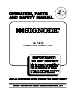 Signode AL-12/38 Operation, Parts And Safety Manual предпросмотр