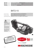 Предварительный просмотр 1 страницы Signode BXT2-10 Operating Instructions Manual