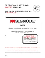 Предварительный просмотр 1 страницы Signode BXT2 Operation Manual