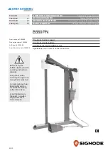 Signode Josef Kihlberg 120591 Operating Instructions Manual preview