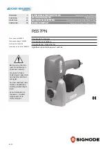 Предварительный просмотр 1 страницы Signode Josef Kihlberg 125111 Operating Instructions Manual