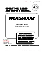 Preview for 1 page of Signode PN2-114 Operation, Parts And Safety Manual