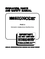 Preview for 1 page of Signode PNSC-2 Operation, Parts And Safety Manual