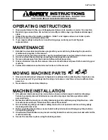 Предварительный просмотр 3 страницы Signode TABLE-TYER Operation, Parts And Safety Manual