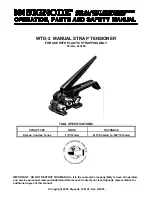 Preview for 1 page of Signode WTD-2 Operation, Safety And Parts Manual